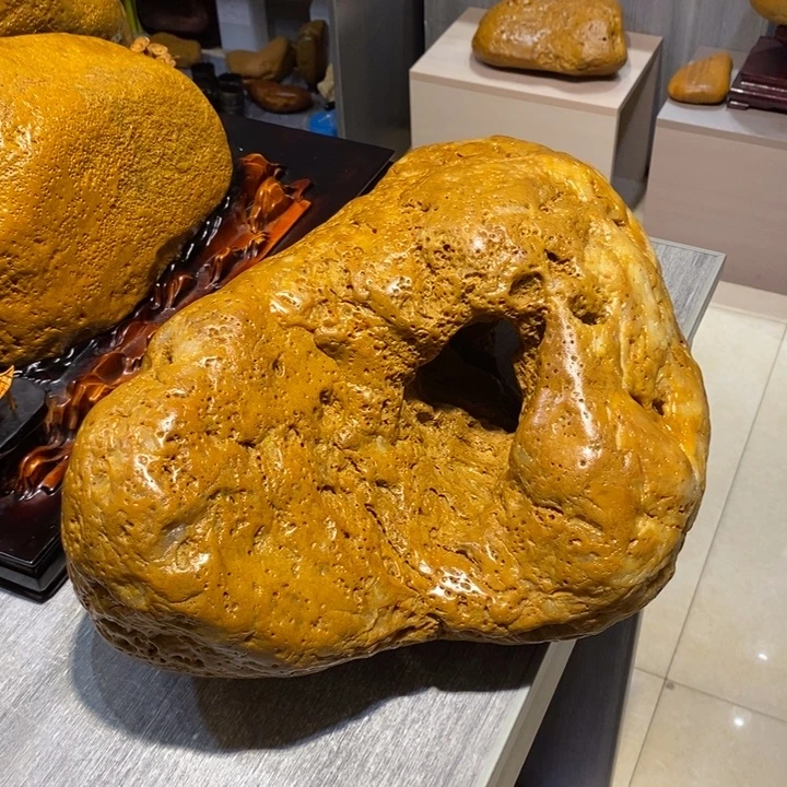 石材黄蜡石奇石摆件