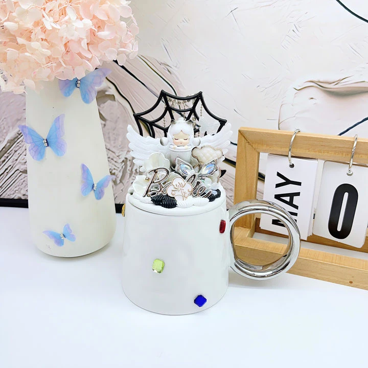 （团单）正版手绘萌粒杯子  手工DIY创意摆件