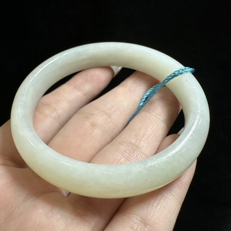 天然和田玉宽条正圈手镯【多样性发其一】【多样性发其一】