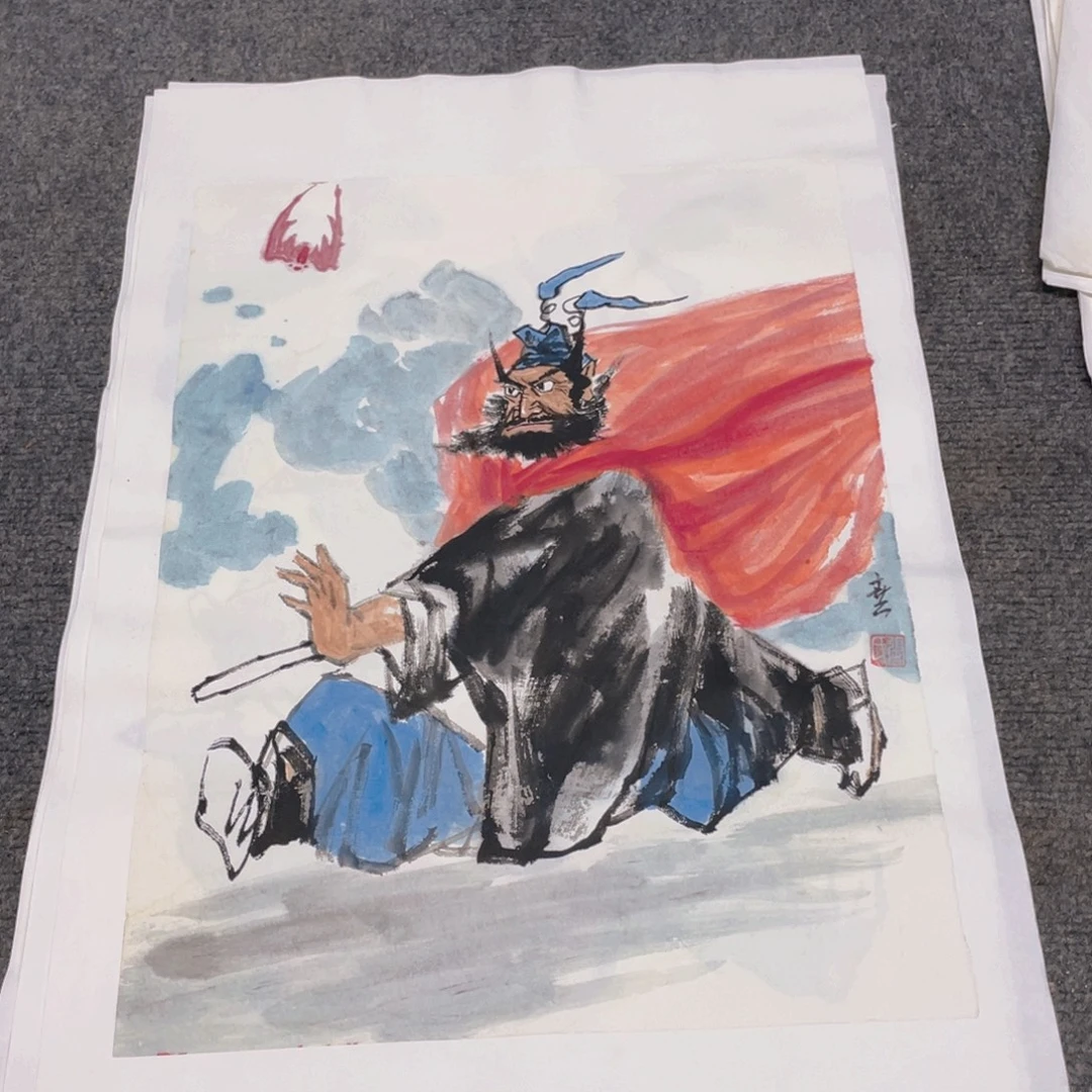国画1.4平尺纯手绘国画作品
