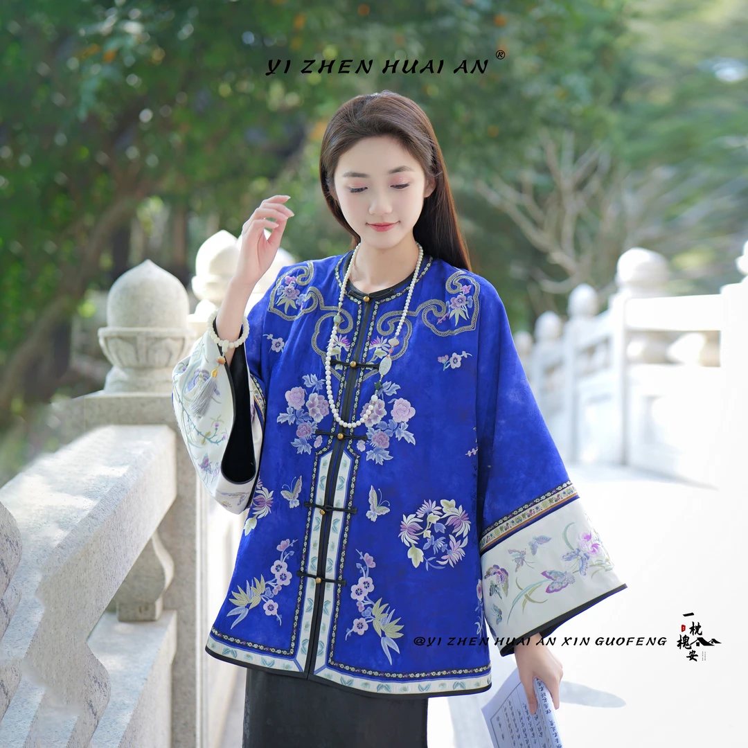 一枕槐安·【云·挽清】新中式原创设计宽松复古中国风春秋上衣