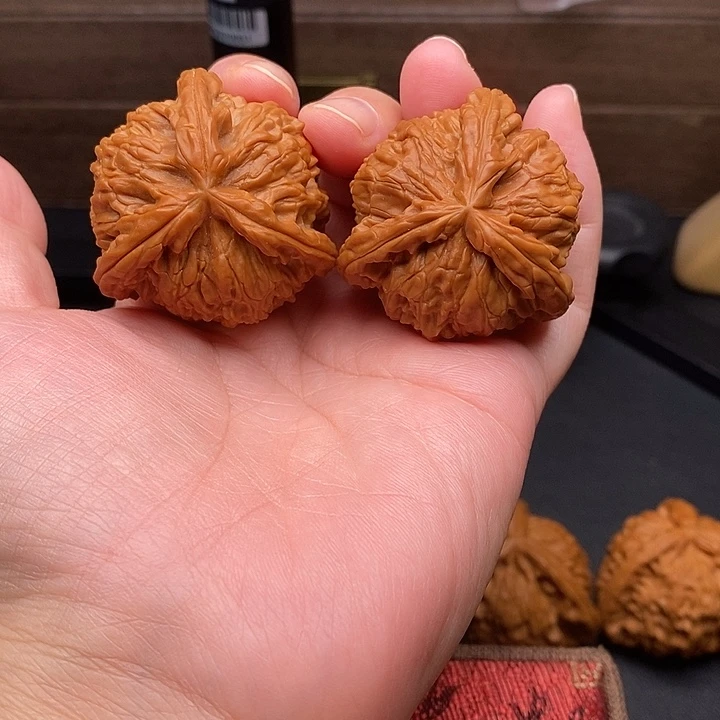 风***吹把件文玩核桃白奔