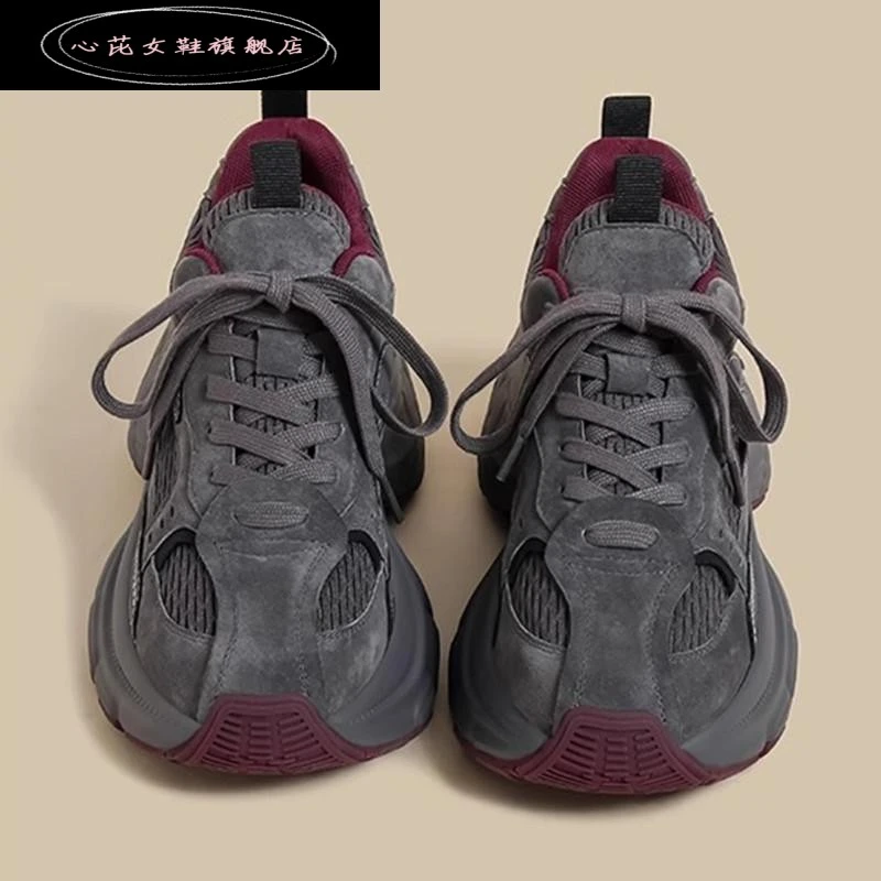 心芘女鞋2025网红软底秋季新款韩式老爹鞋休闲时尚百搭运动鞋子潮