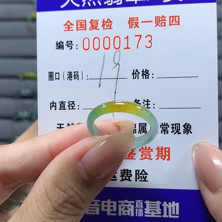 井****未镶嵌戒圈翡翠0173