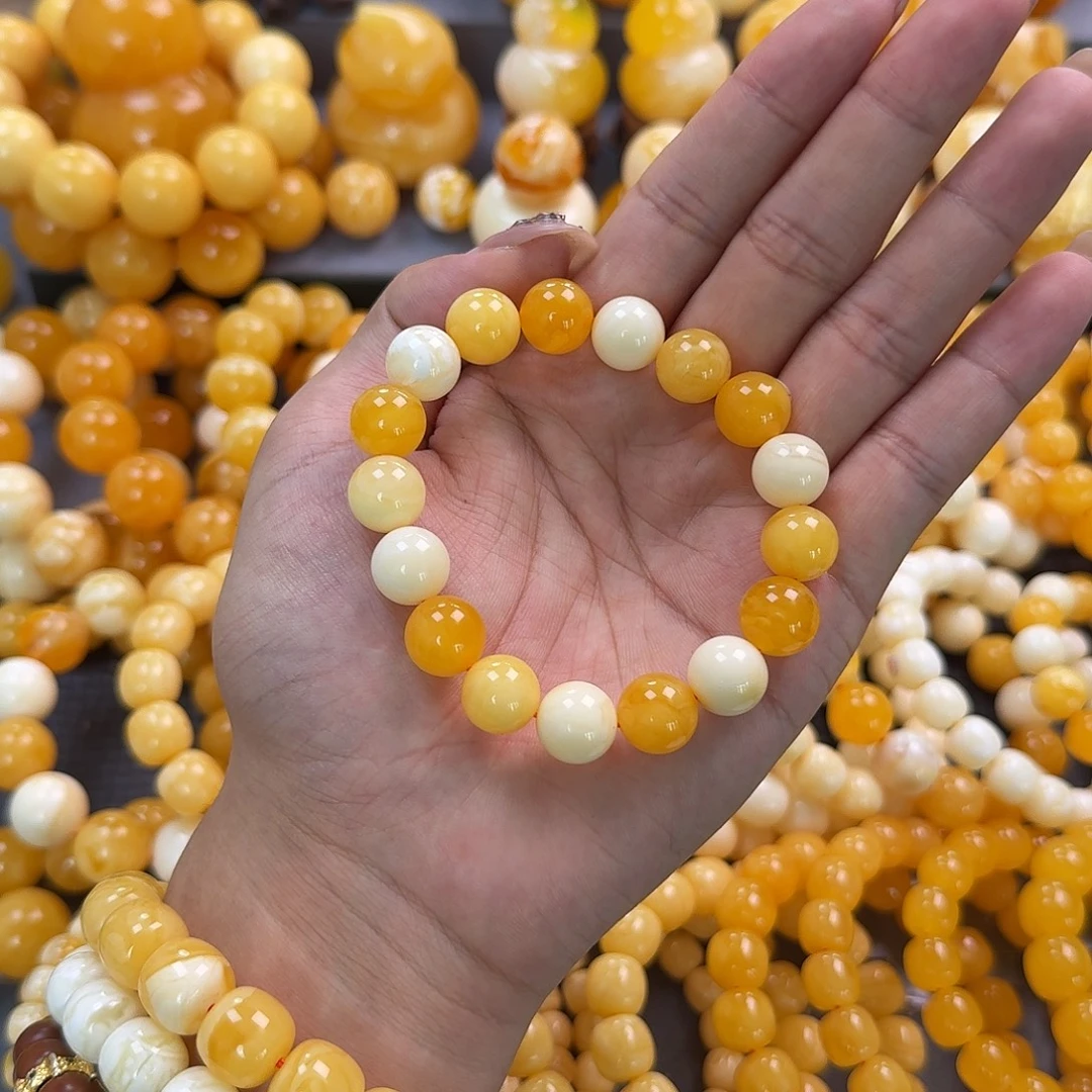 蜜蜡未镶嵌珠宝奇石12mm