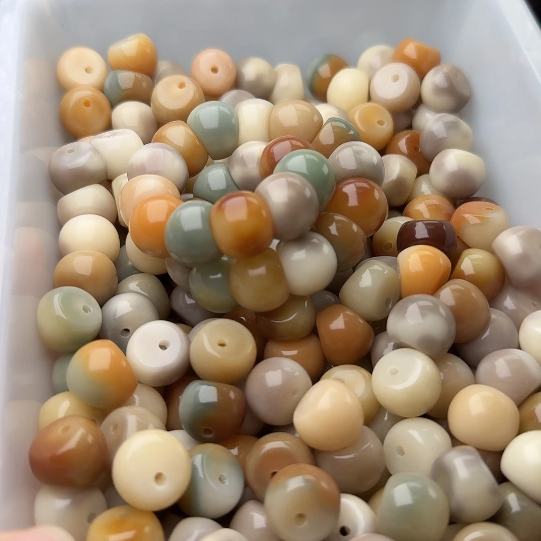 菩提根/象牙果吊坠50颗温婉美人14干磨厚切蒜瓣