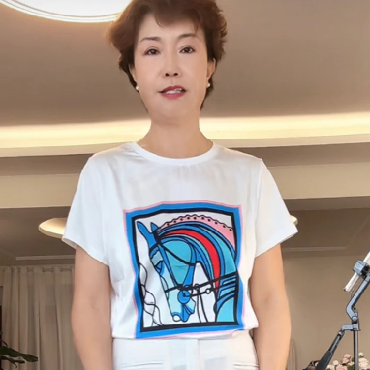 【葛行长精选】宽松型T恤圆领夏季时尚短袖纯色宽松印花简约小众DMR