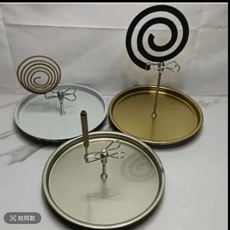 《蚊香夹带接灰盘》新款双夹磁吸蚊香长立架户外露营室内驱蚊安全