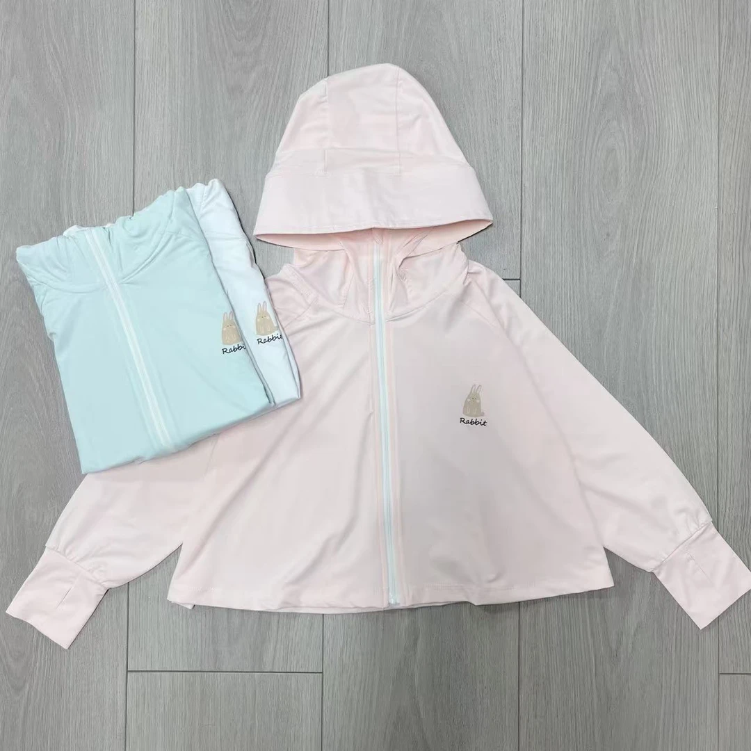 儿童夏季防晒衣女童外出防紫外线斗篷薄款外套  6061