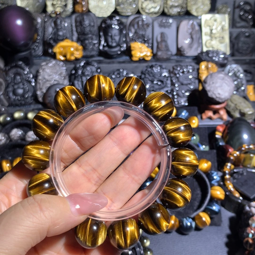 晴****木变石（虎睛石）未镶嵌手串