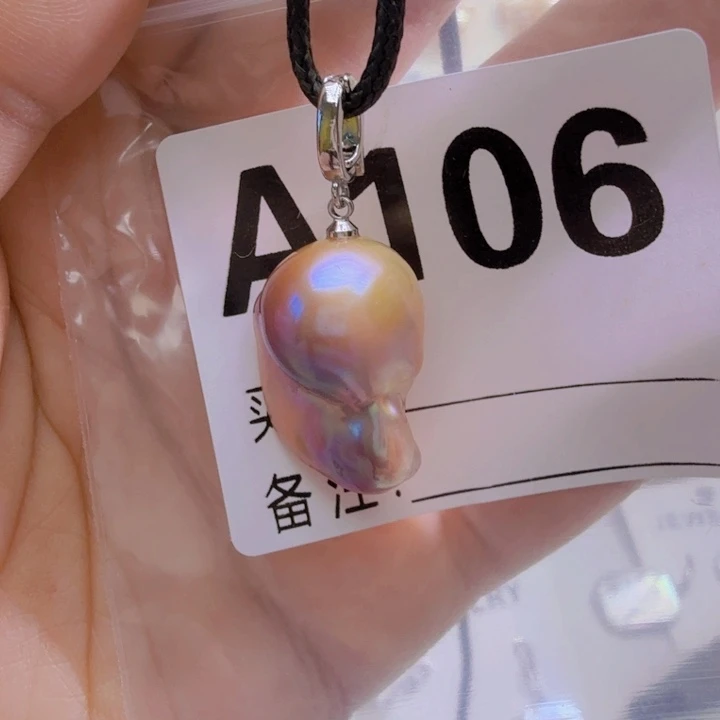 淡水珍珠银S925镶嵌颈饰