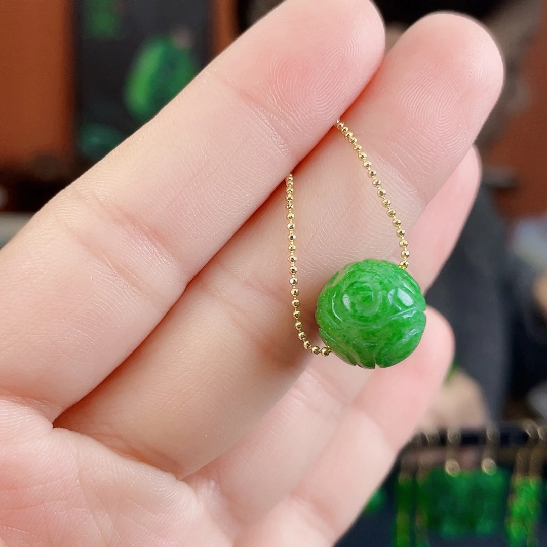 翡翠未镶嵌耳饰饰品