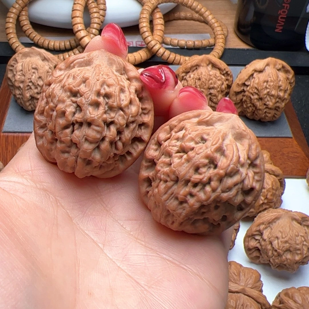 文玩核桃把件莲花34