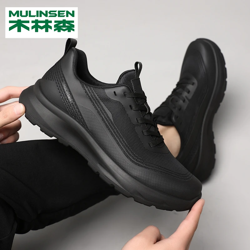木林森男鞋夏款爆款2025新款网面鞋软底防滑耐磨透气轻便运动鞋男