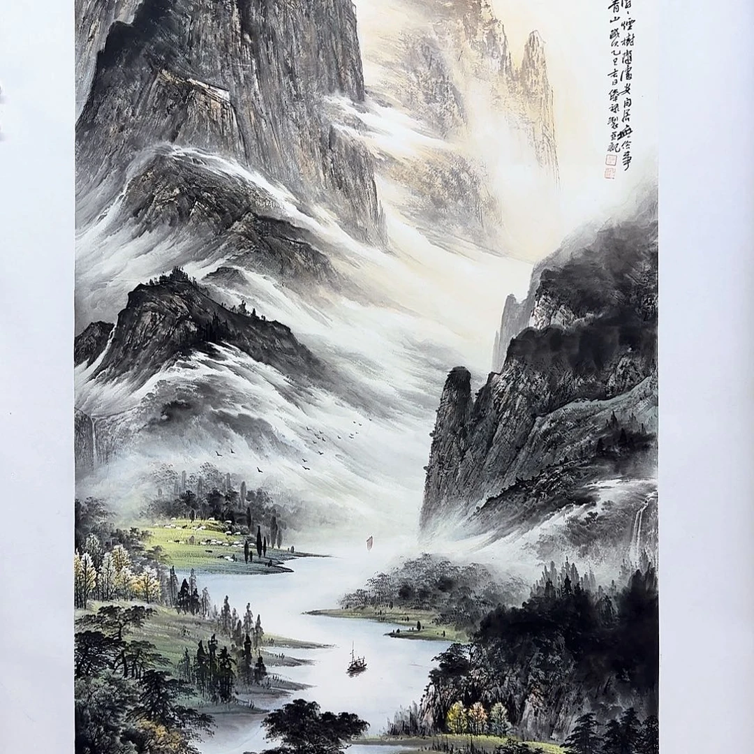 一***秋国画黎俸禄黎余款