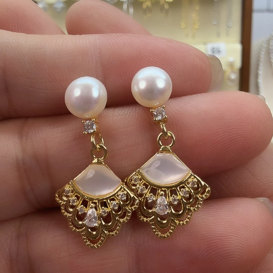 未镶嵌耳饰淡水珍珠