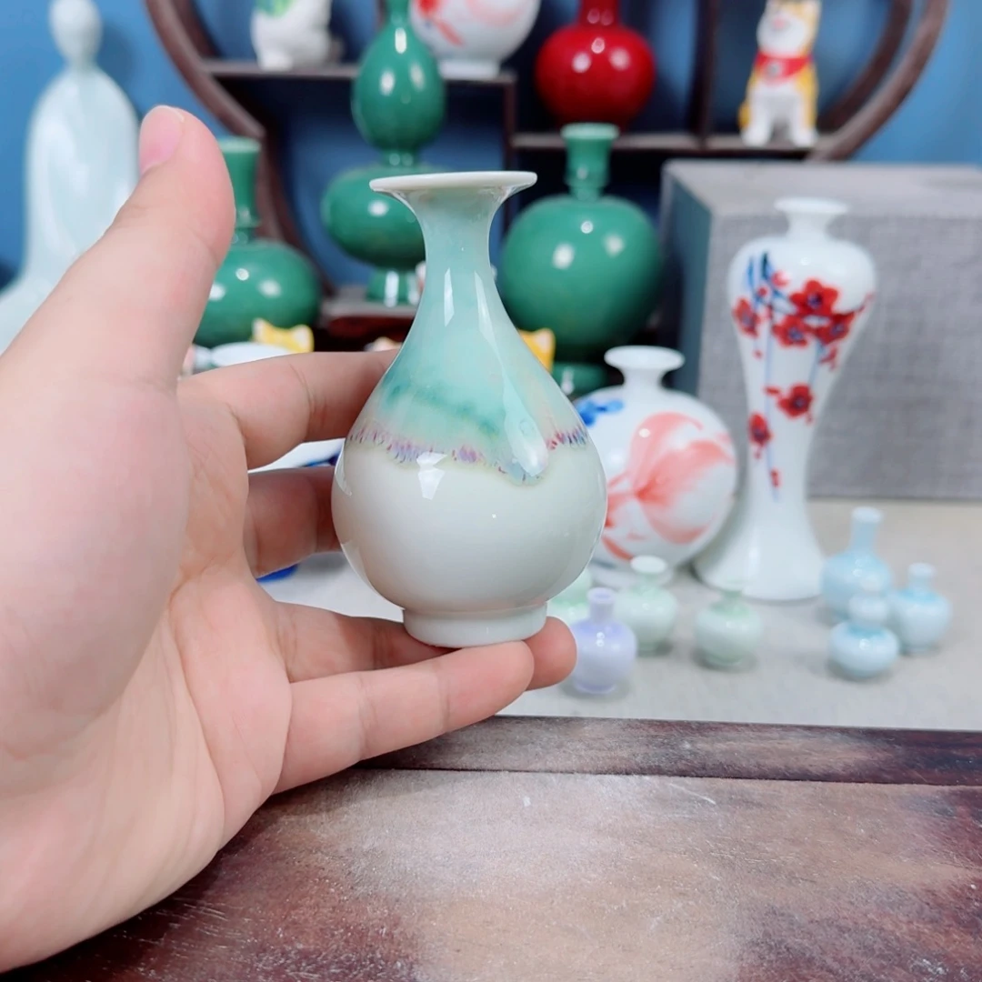 陶瓷手工小花器摆件