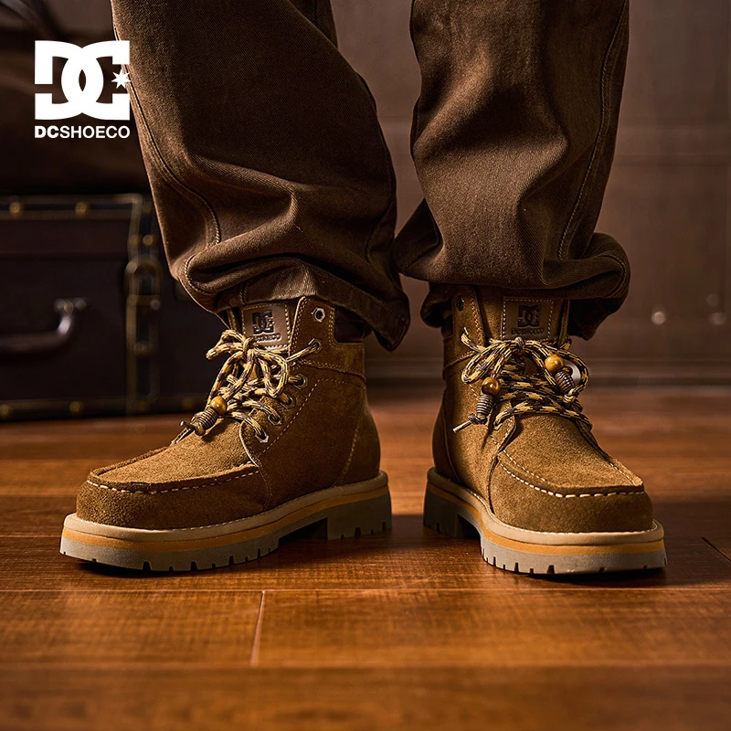 DCSHOES NORDA GRIT 冬季新款工装靴英伦风男鞋美式复古马丁靴