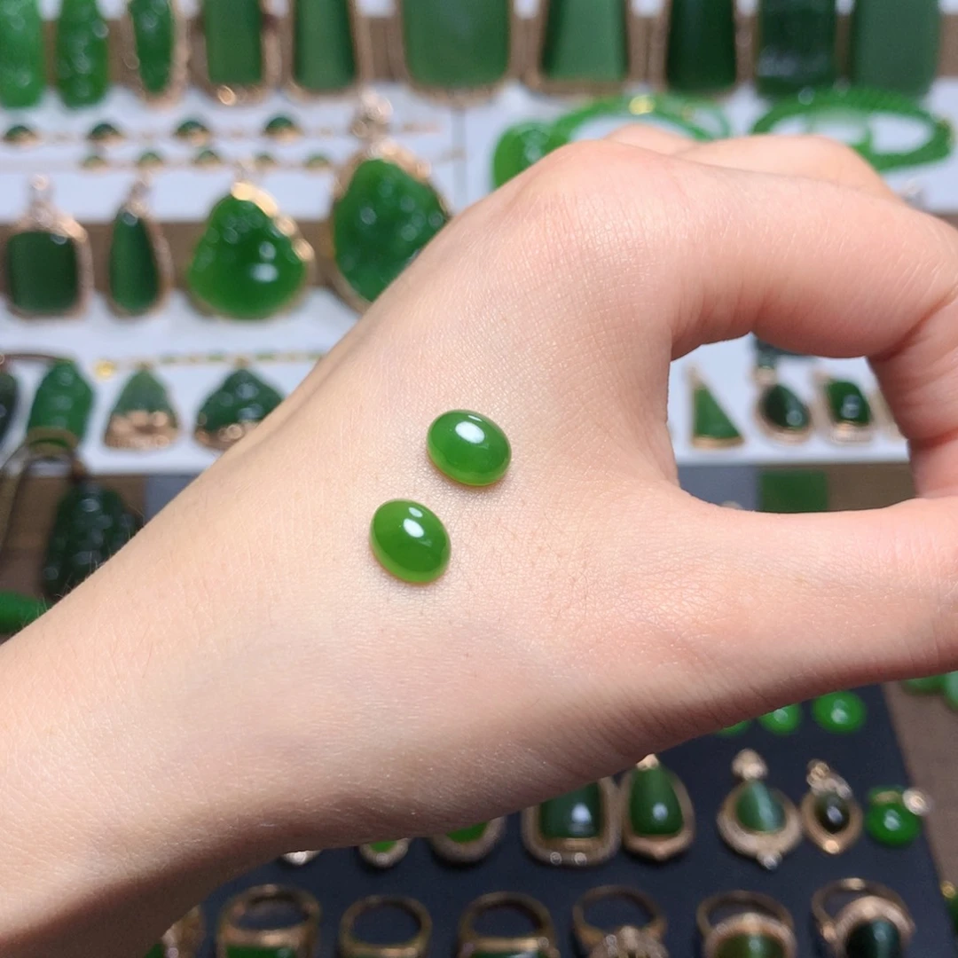 和田玉（碧玉）裸面9✖️7未镶嵌