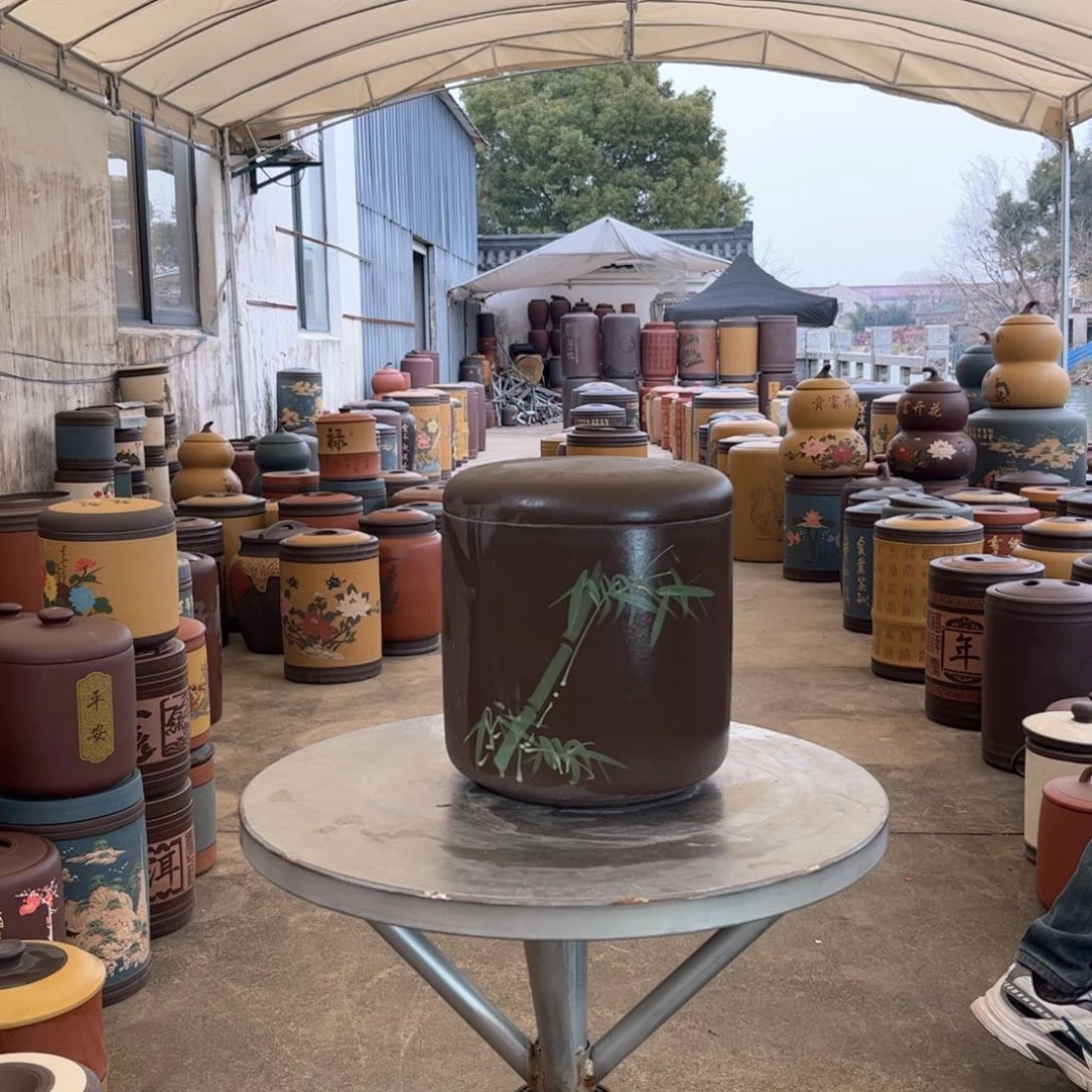 紫砂茶叶罐9 饼茶叶罐