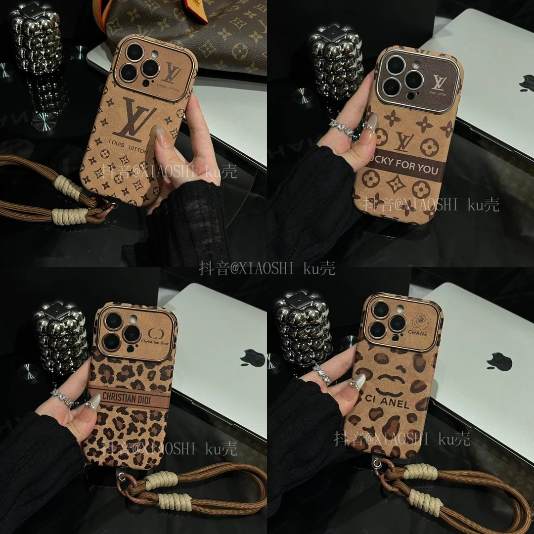 秒变苹果17手机壳大牌皮质网红14ProMax防摔适用于iPhone15软套