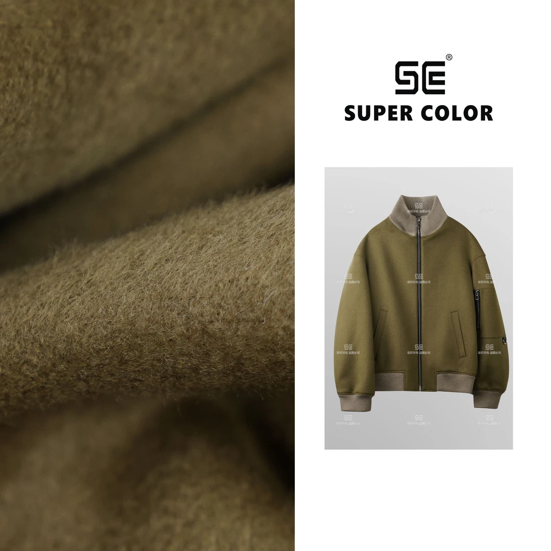 supercolor【NO.】【羊毛立领夹克外套】25ss//百搭男女同款羊毛外套