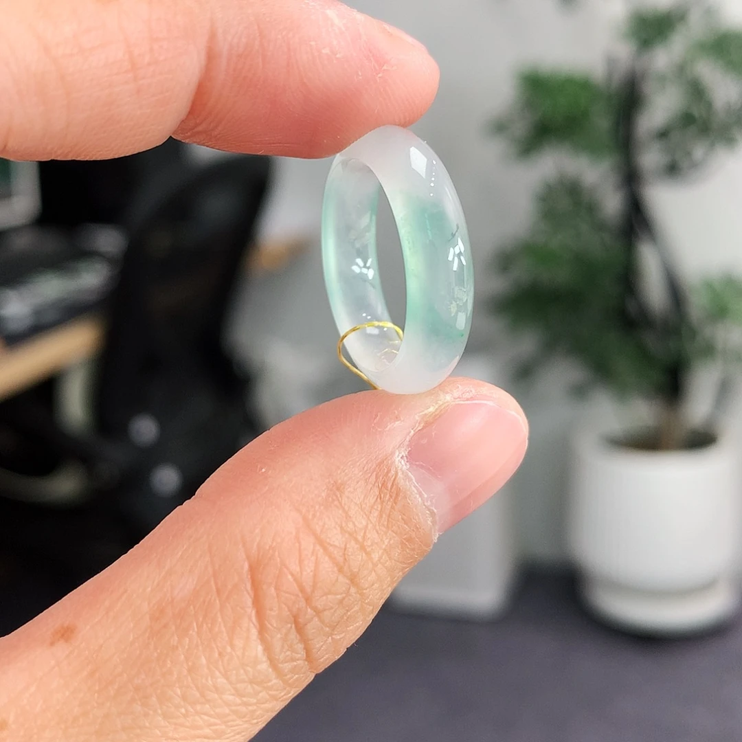 翡翠未镶嵌戒指10号