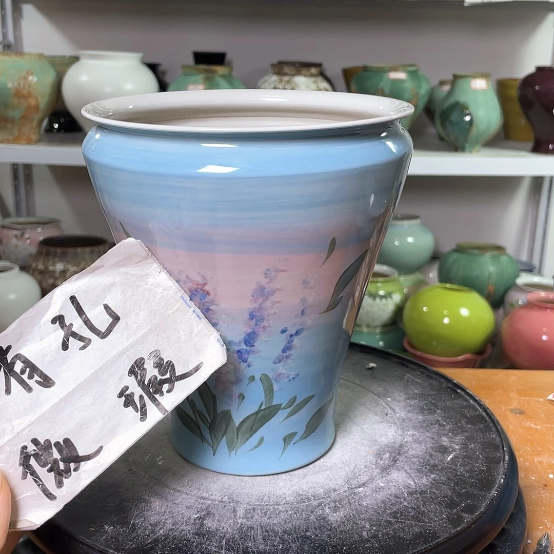 景德镇陶瓷花盆微瑕