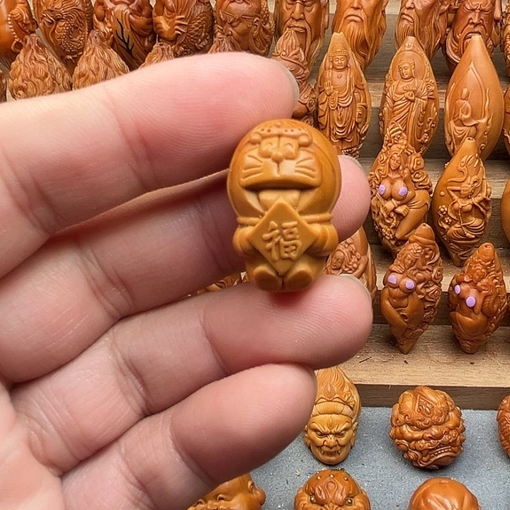 吊坠橄榄核17机器猫