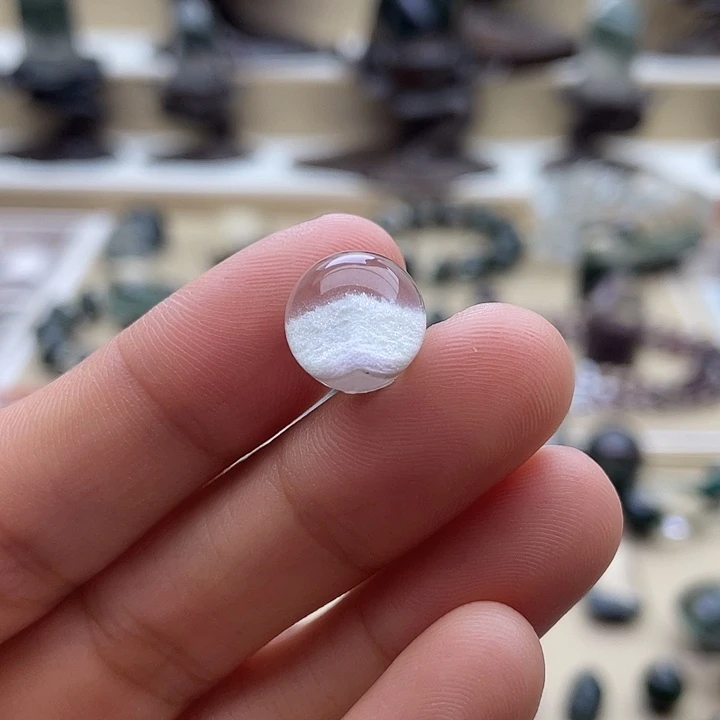 未镶嵌颈饰水晶白幽灵单珠定制