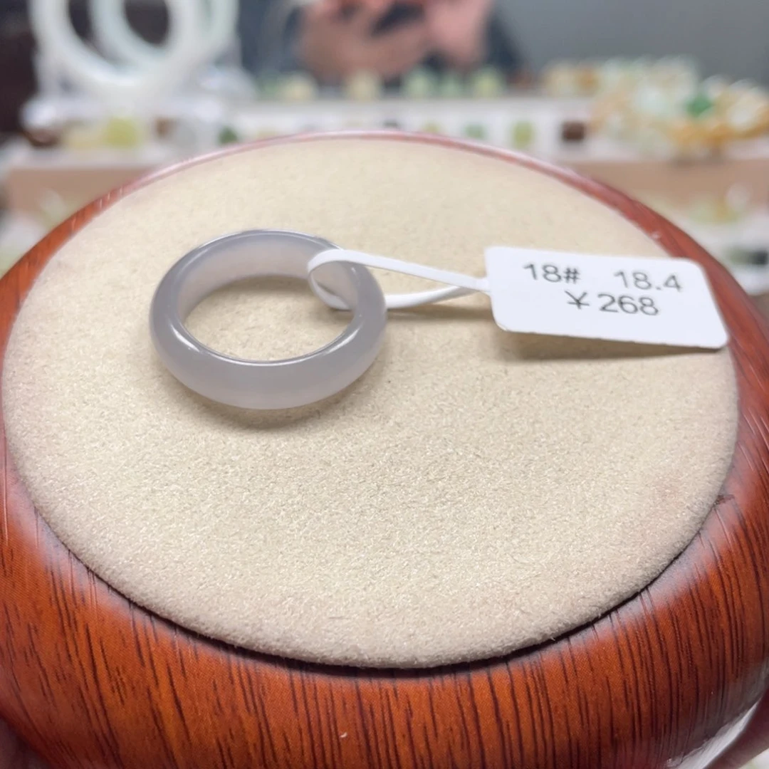 和田玉戒圈未镶嵌元***呀18.4