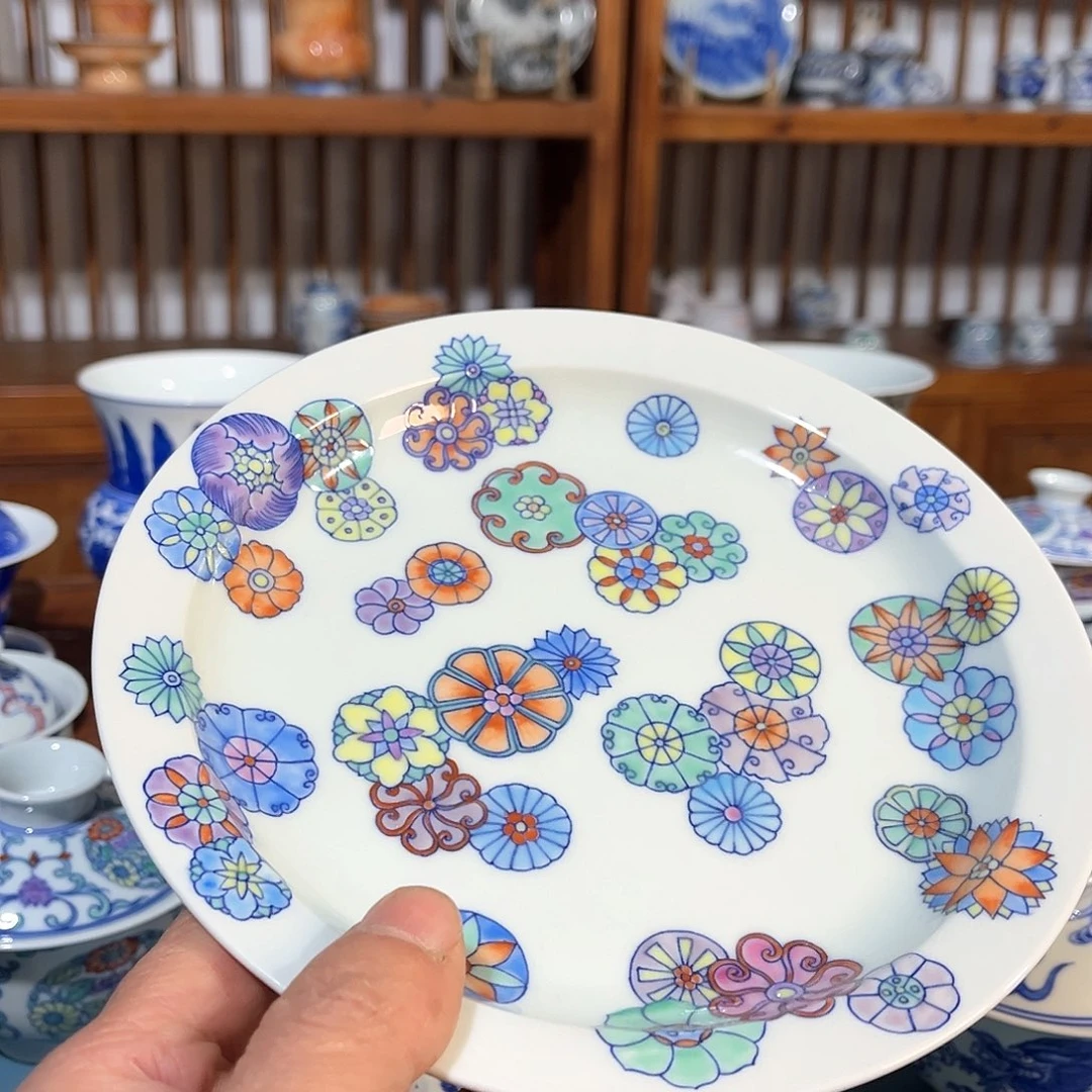 錡镇堂手工手绘绘壶承