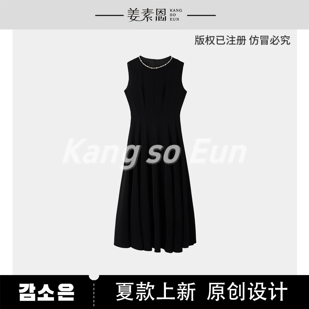 《李易行》【米兰往事】气质时尚设计感连衣裙背心裙WG25XT04007
