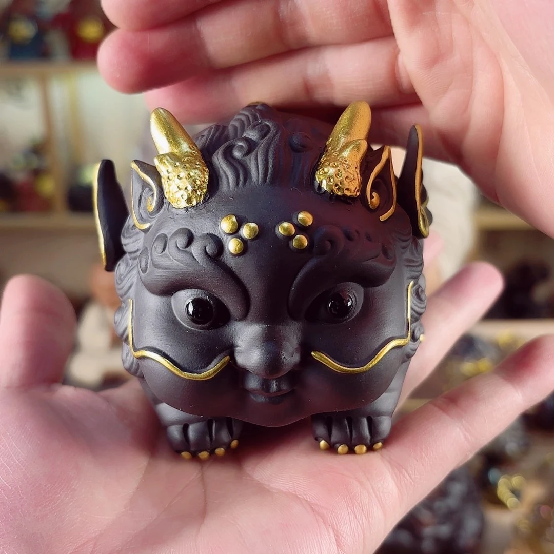 紫砂茶宠紫陶树脂茶宠摆件