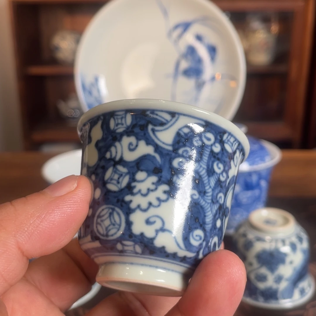 J****u景德镇古蓝器杂宝杯