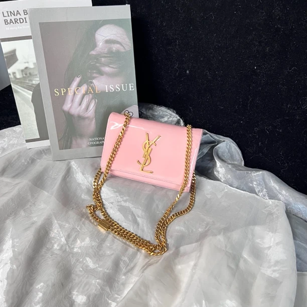 95新 YSL/圣罗兰 Ysl樱花粉小号日落
