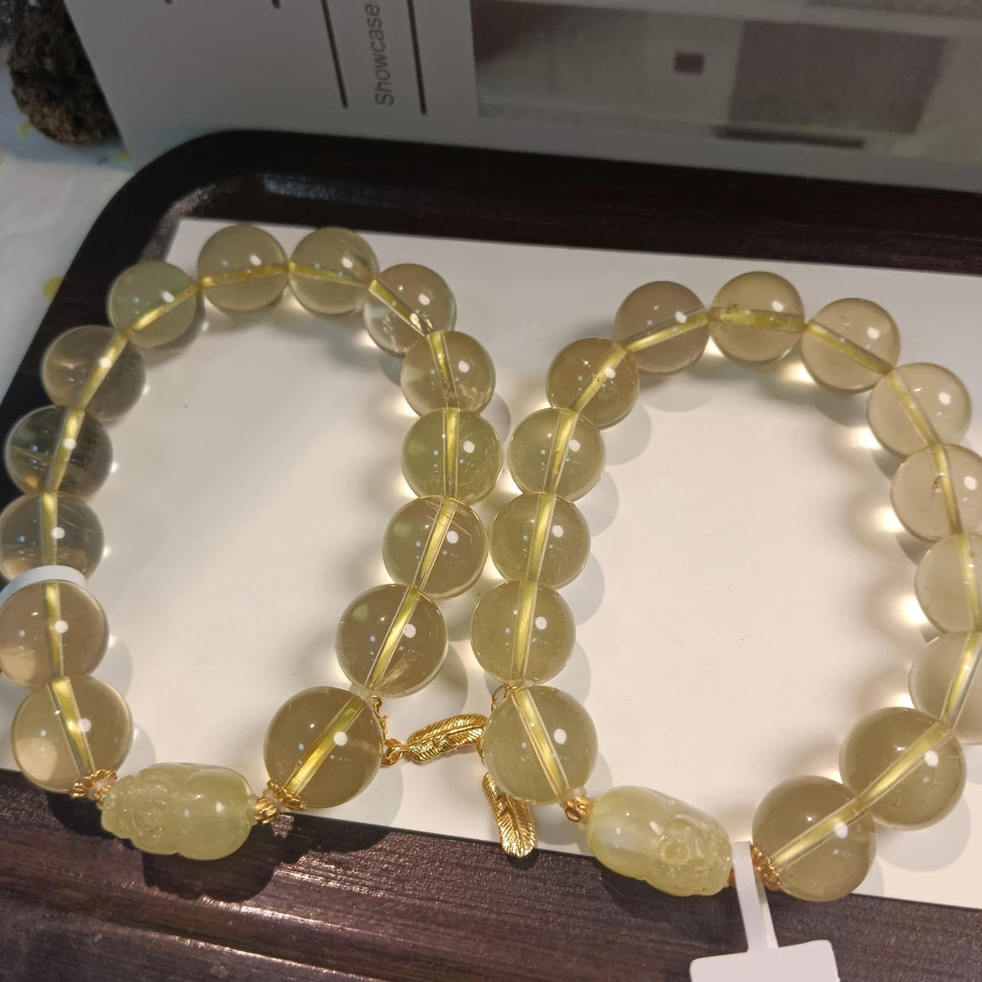 【小院甄选】原创黄水晶单圈手链约13mm 多样性发一件 360EJS