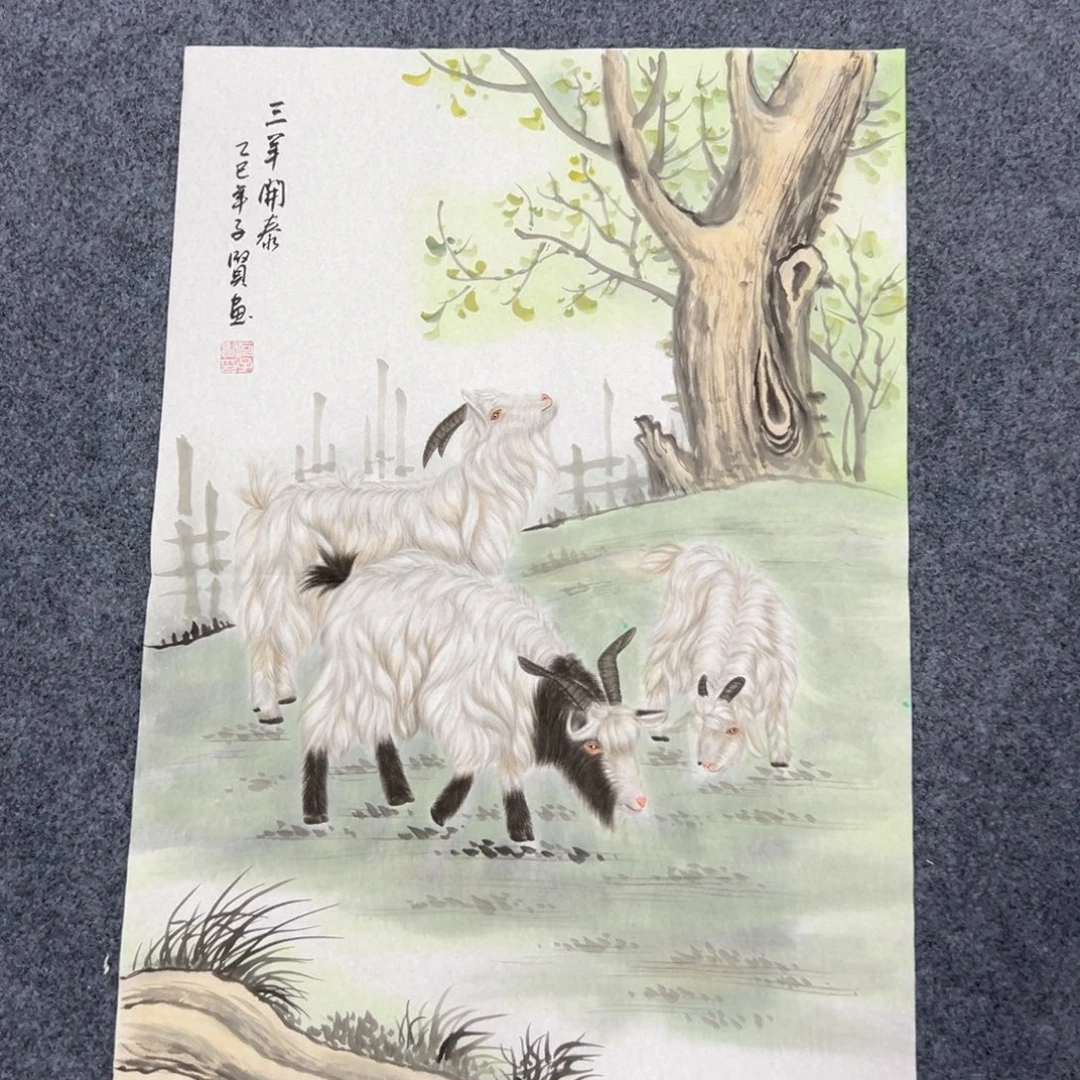 国画国画作品宣纸手绘