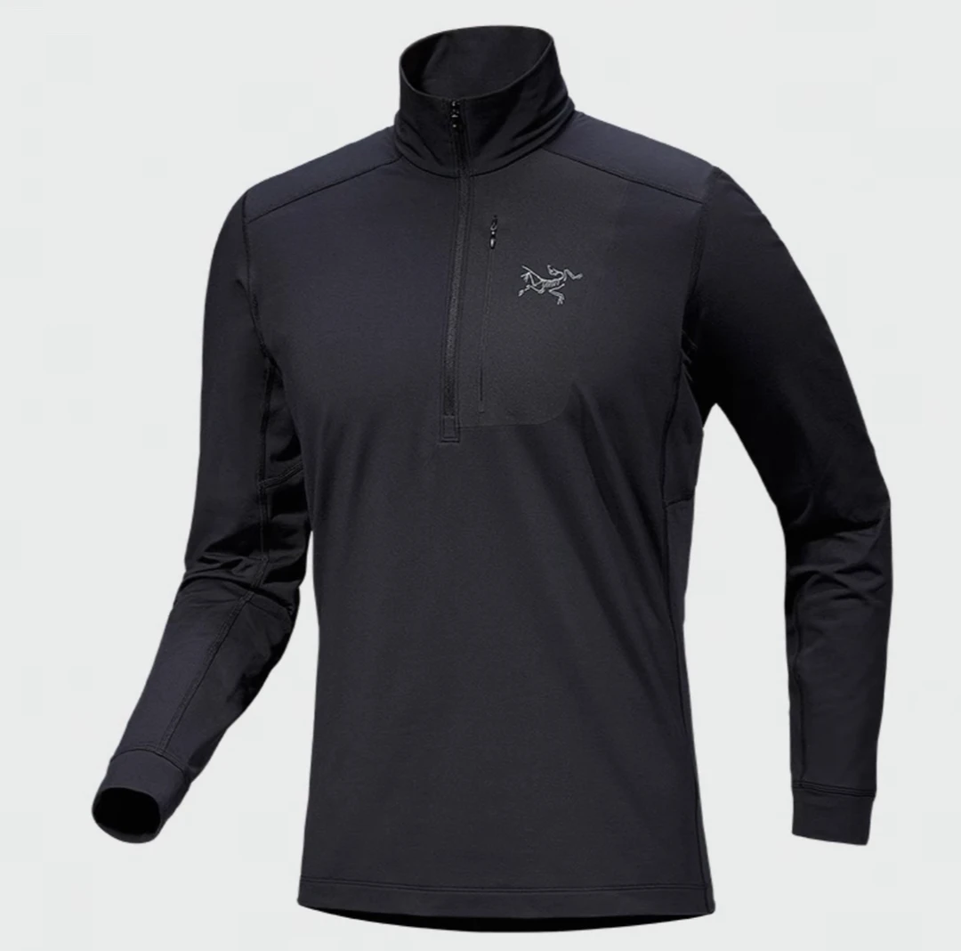 Arcteryx始祖鸟RHO LT Zip Neck立领链抓绒半拉链抓绒衣加绒保暖