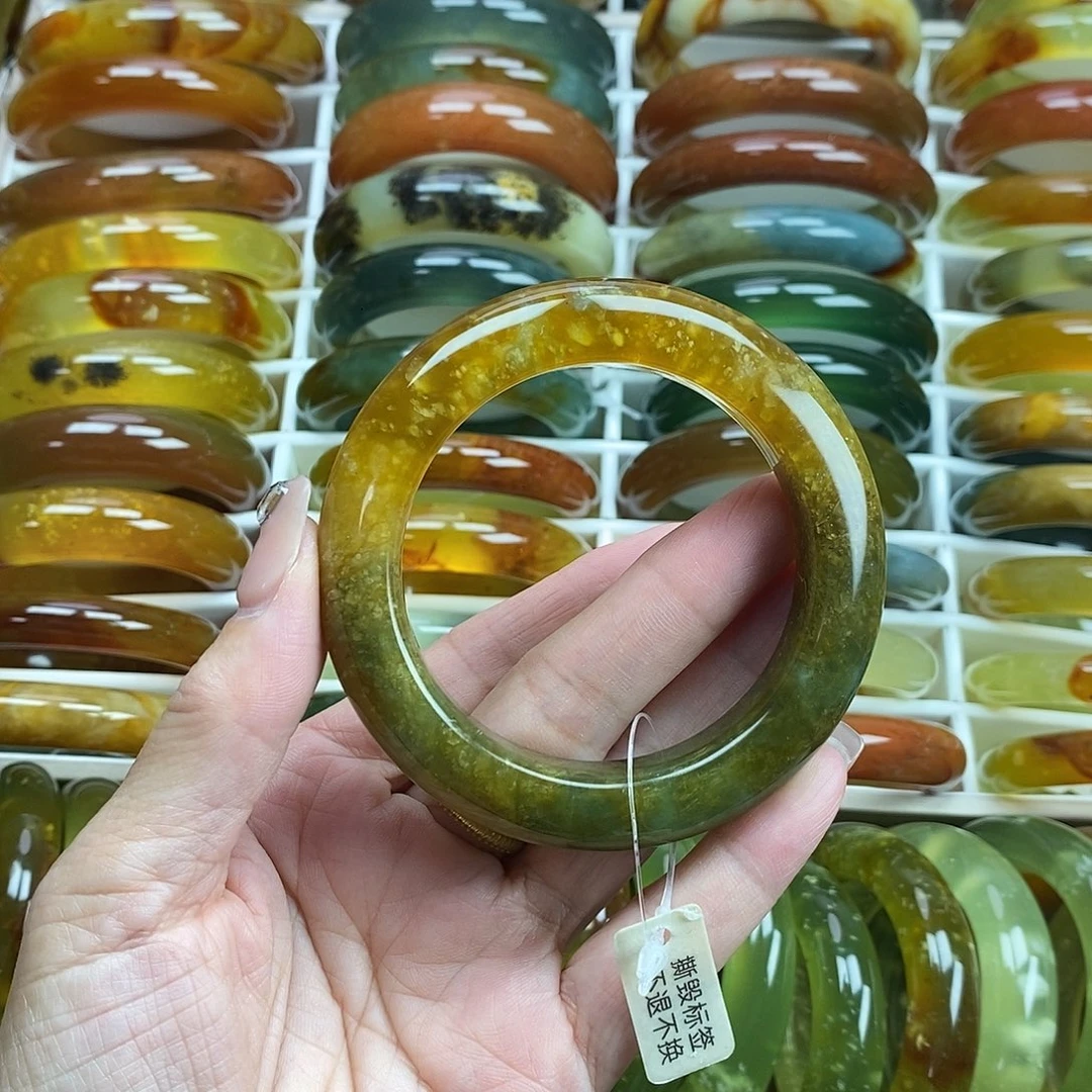 未镶嵌蛇纹石玉手镯56