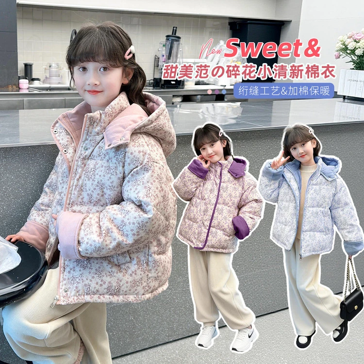 DH043灯芯绒羽绒棉服