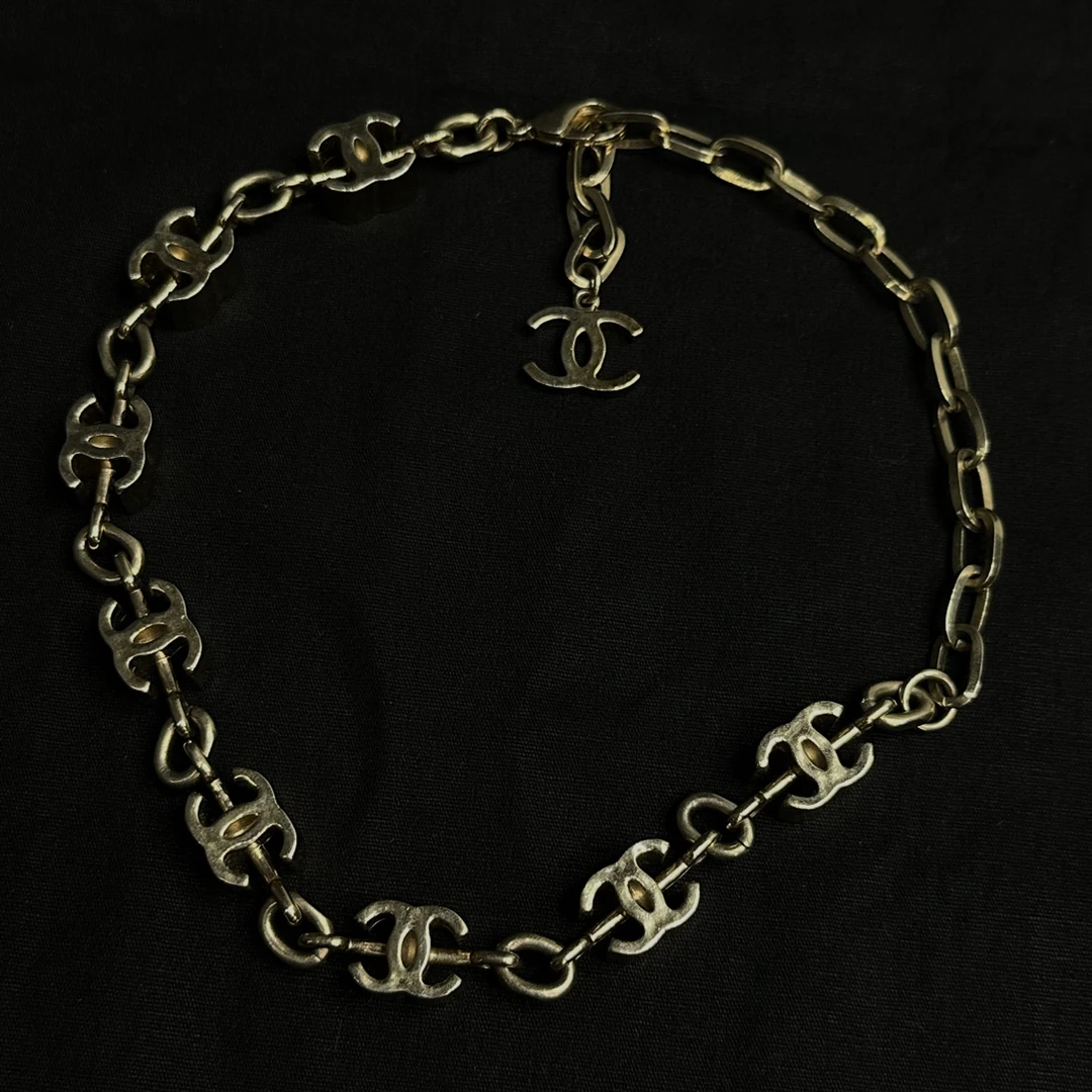 95新 Chanel/香奈儿 22K立体双C choker项链/JJ5092407
