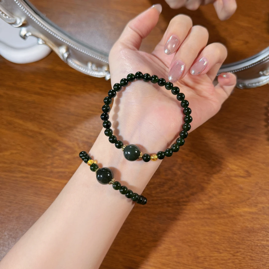 和田玉碧玉设计款手链手串和田玉