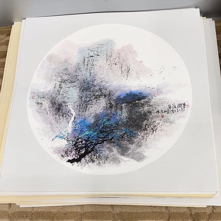 国画花鸟等图案和50.50