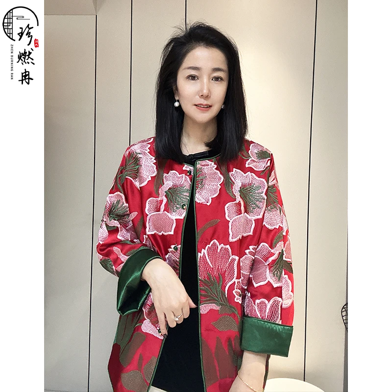 【珍珍优选】气质国风上衣短款时尚休闲百搭宽松W-83487