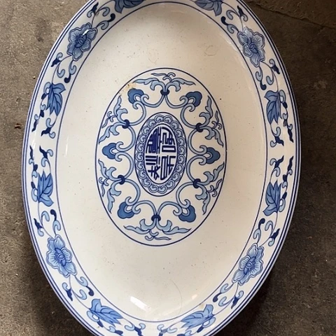 陶瓷12寸深窝盘一个