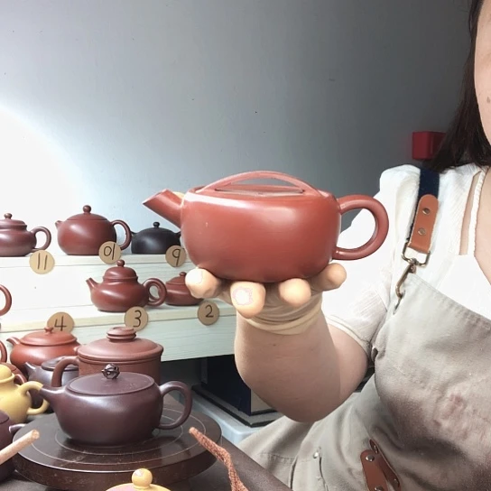 茶壶紫砂利*利大红袍一片瓦