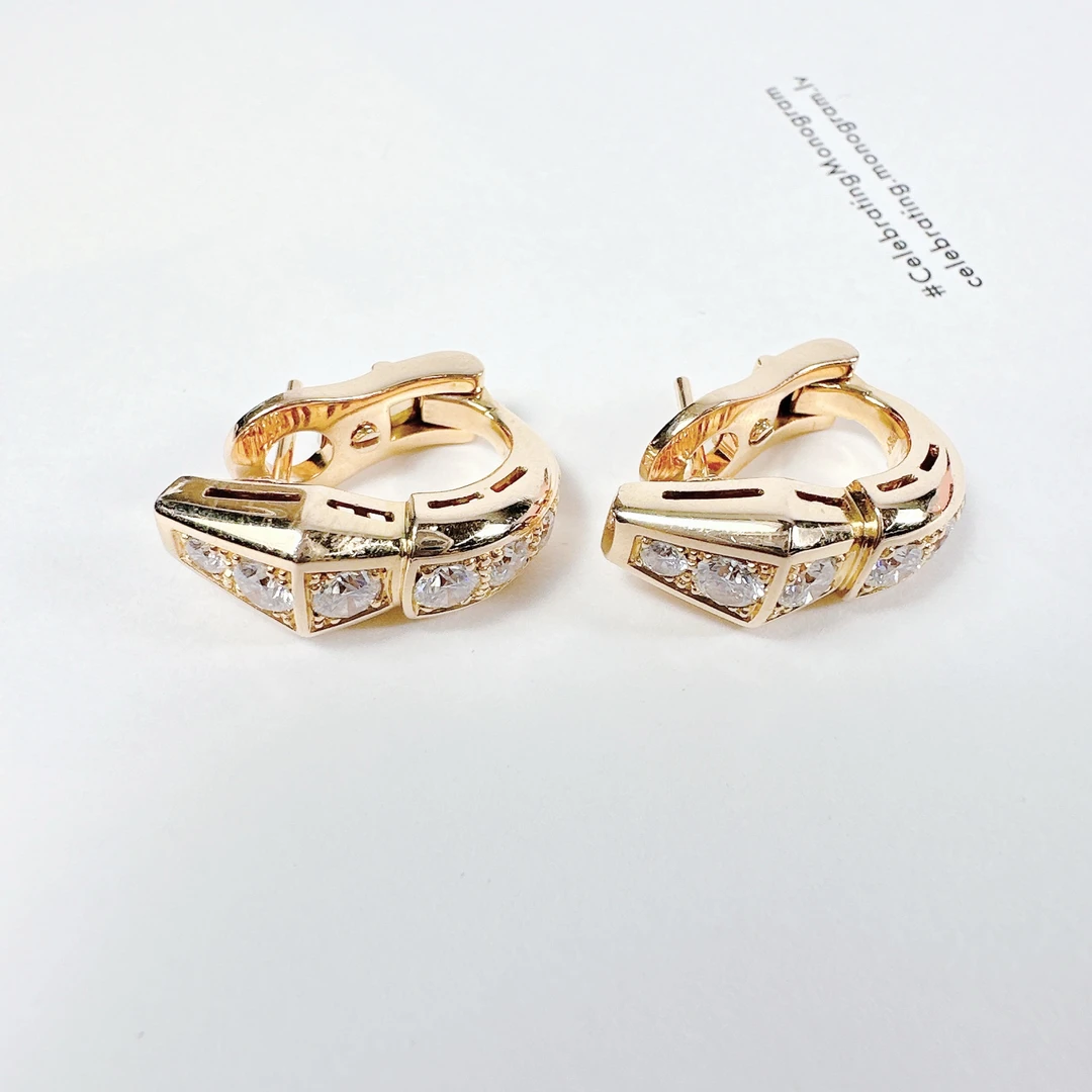 95新 宝格丽 安洁利严选灵蛇系列/SK0126582 耳钉