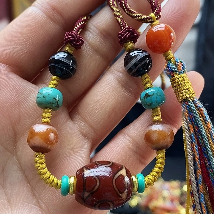 玛瑙/玉髓合金颈饰