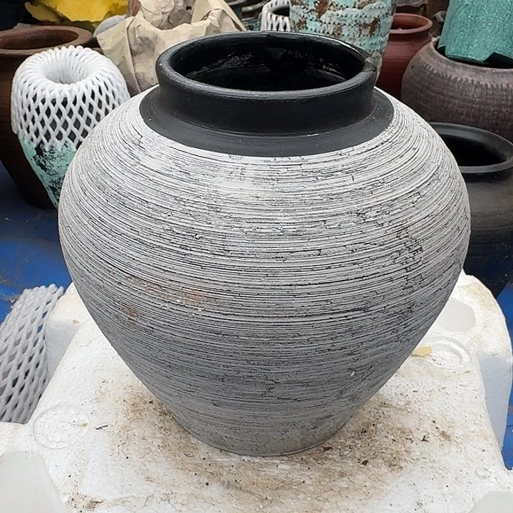 粗陶花盆高度 20口径8带孔（无孔水培下单备注）